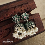 Floral Green Jhumka (J5147)