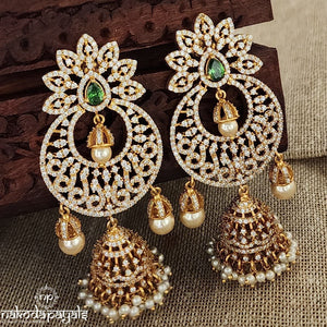 Ravishing Green Moon Jhumka (GE6366)