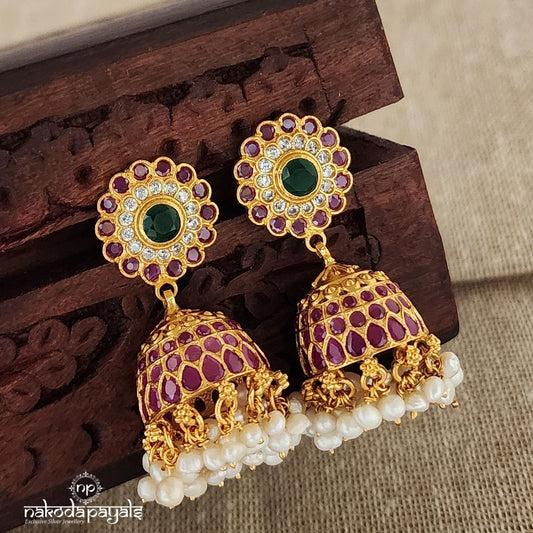 Enchanting Green Jhumka (GE6378)