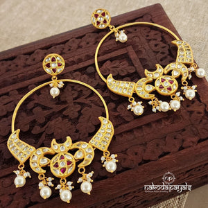 Kundan Hoop Chandbali (GE6409)