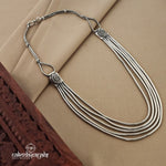 Oxidised Five Layered Neckpiece (N8784)