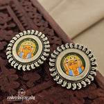 Divine Ganesha Painted Studs (S8594)