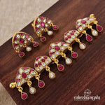 Alluring Kundan Neckpiece With Earrings (GN6396)