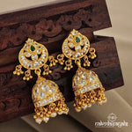 Charming Green Jhumka (GE6503)