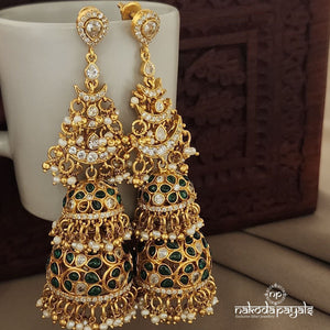 Considerable Stunning Green Jhumka (GE6512)