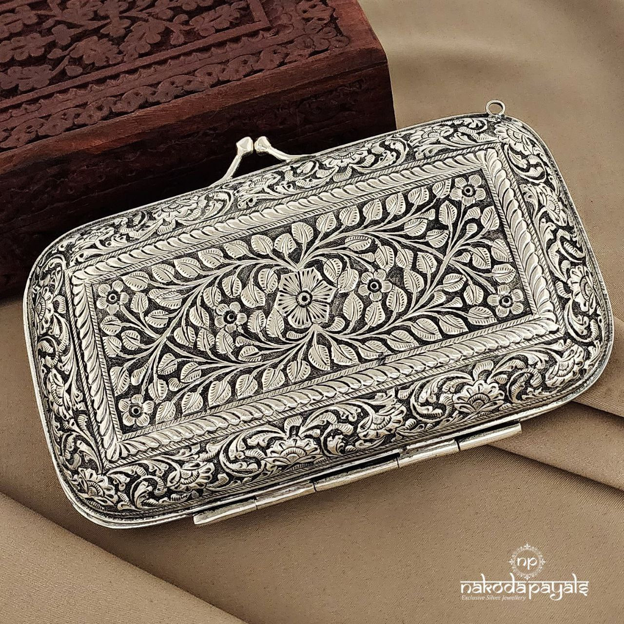 Amethyst Silver Batua(ESA0170)