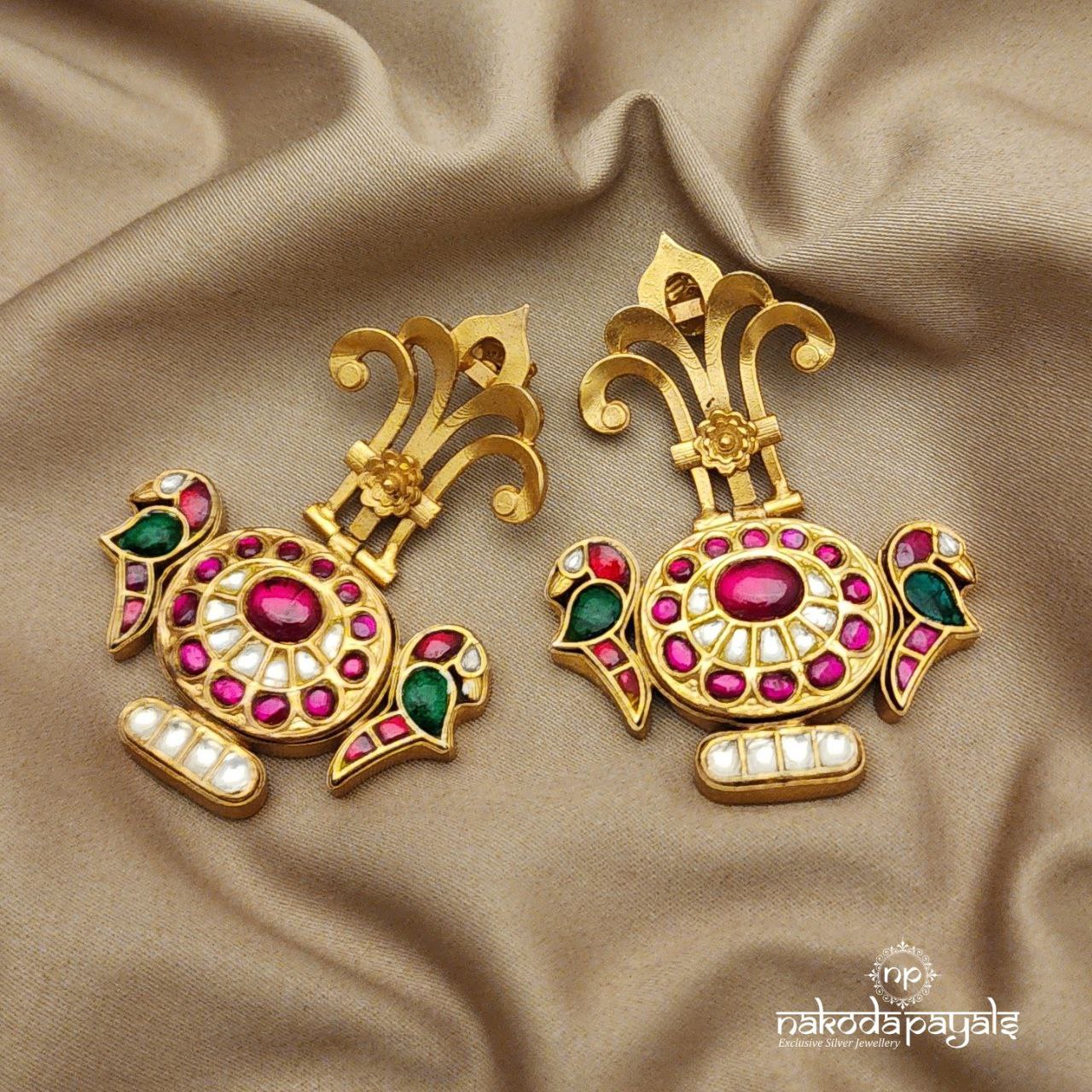 Royal Arched kundan Chandbali (GE6527)