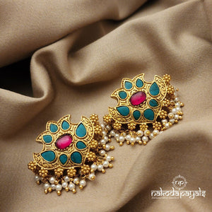 Elegant Turquoise Studs (GE6557)