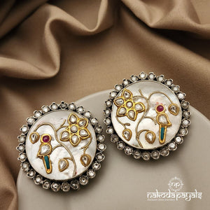 Pleasing Kundan MOP Studs (DT0958)