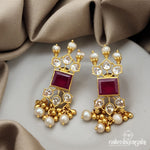 Squared Ruby Studs (GE6569)