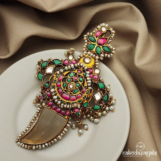 Peacock Kundan Puligoru Pendant (GP1571)