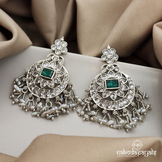 Gracious Green Chandbali (C7533)