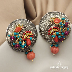Mesmeric Coral Studs (DT0987)