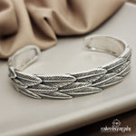 Feathery Cuff Kada Single (K4282)