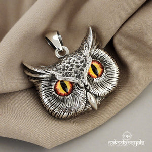 Glass Eyed Owl Pendant (ST2100)