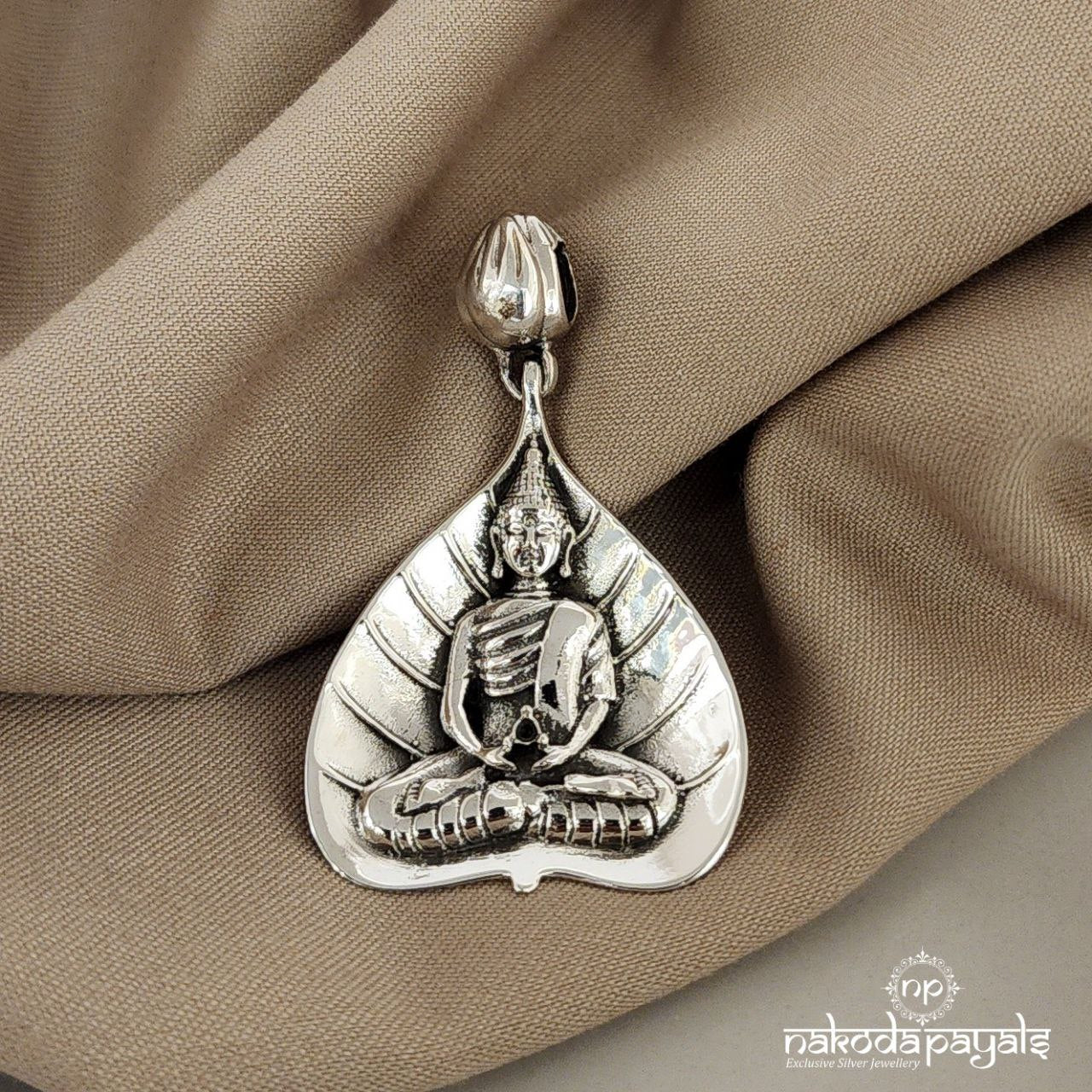 Buddha On Bodhi Leaf Pendant (ST2116)
