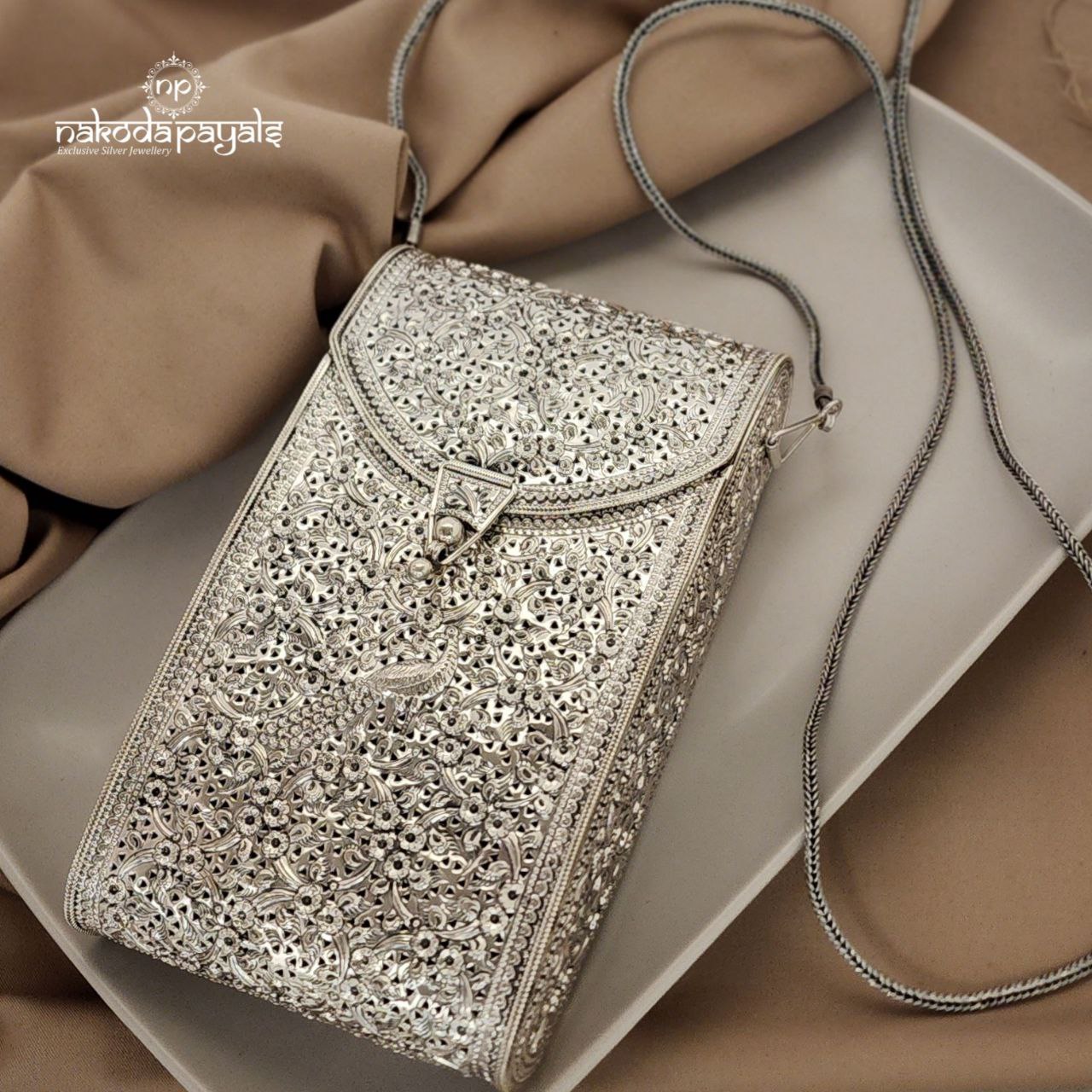 Engraved Peacock Handbag (ESA0181)