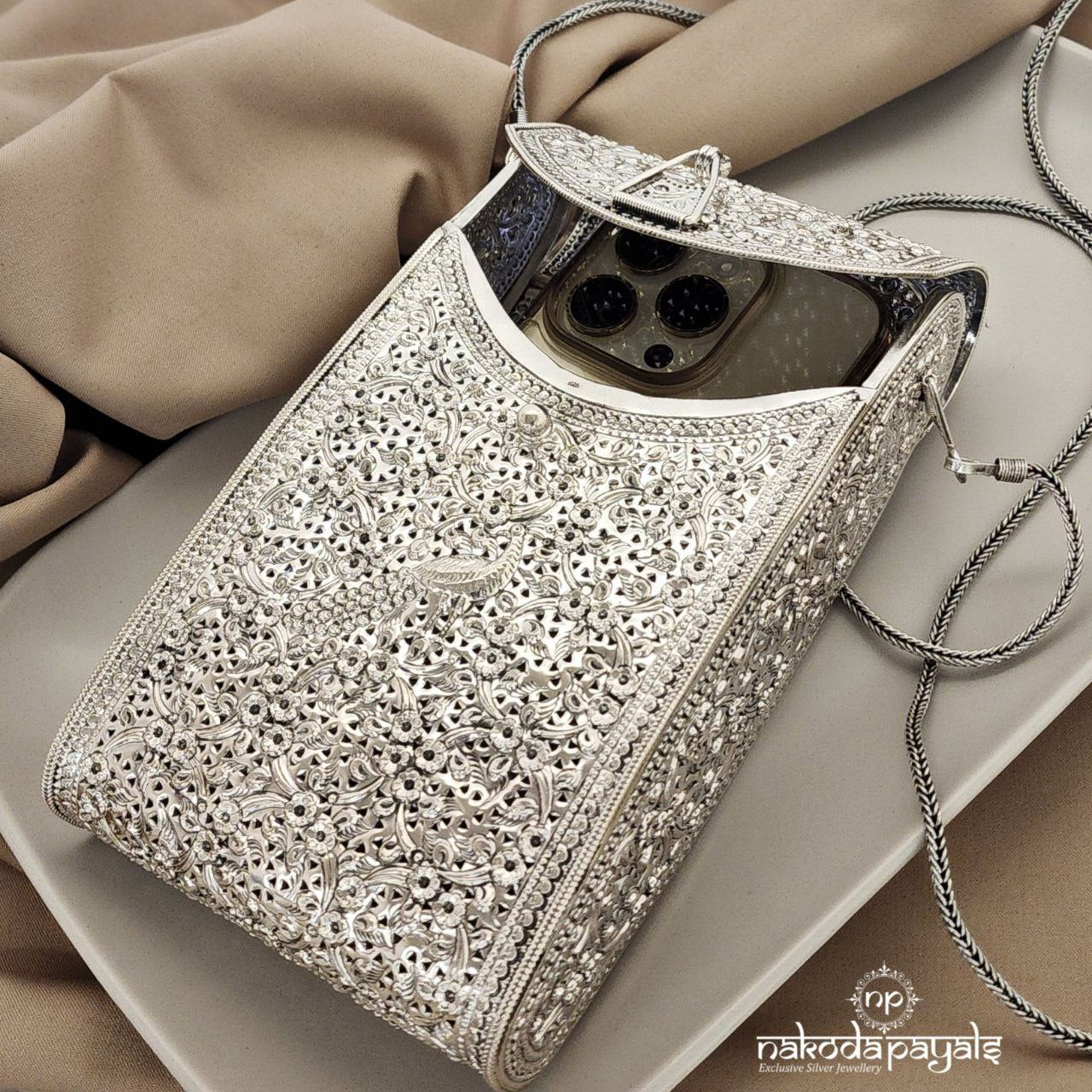 Engraved Peacock Handbag (ESA0181)