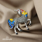 Colourful Unicorn Brooch (ST2157)