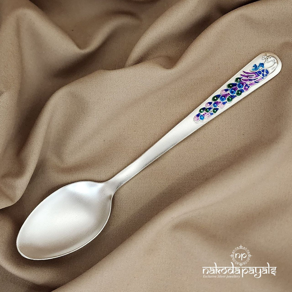 Peacock Silver Spoon (Aa0724)