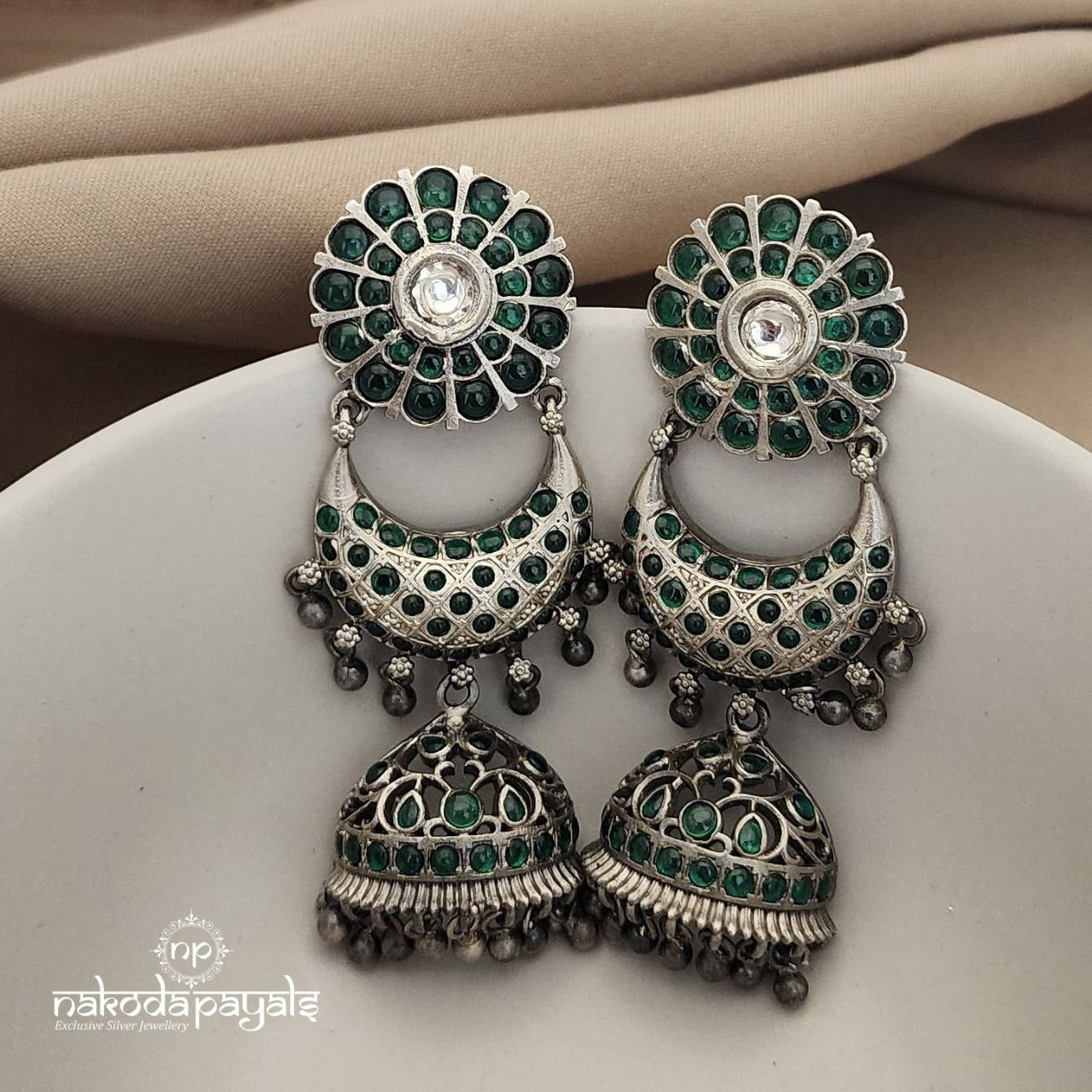 Green Moon Jhumka (J5209)