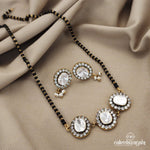 Triple Moissanite Mangalsutra with Earrings (MS0422)