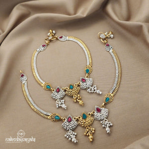 Pleasing Triad Drop Anklets (A4761)