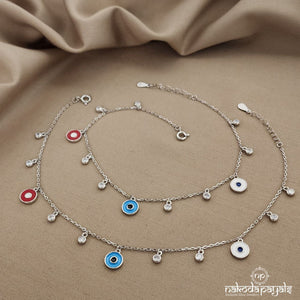 Evil Eye Drop Anklets (A4806)