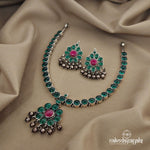 Gracious Green Neckpiece with Neckpiece (N9037)