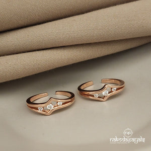 Rosegold Toerings Pair (T2952)