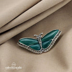Green Butterfly Brooch (St2193)