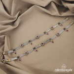 Appealing Dual Tone Anklets (A4828)