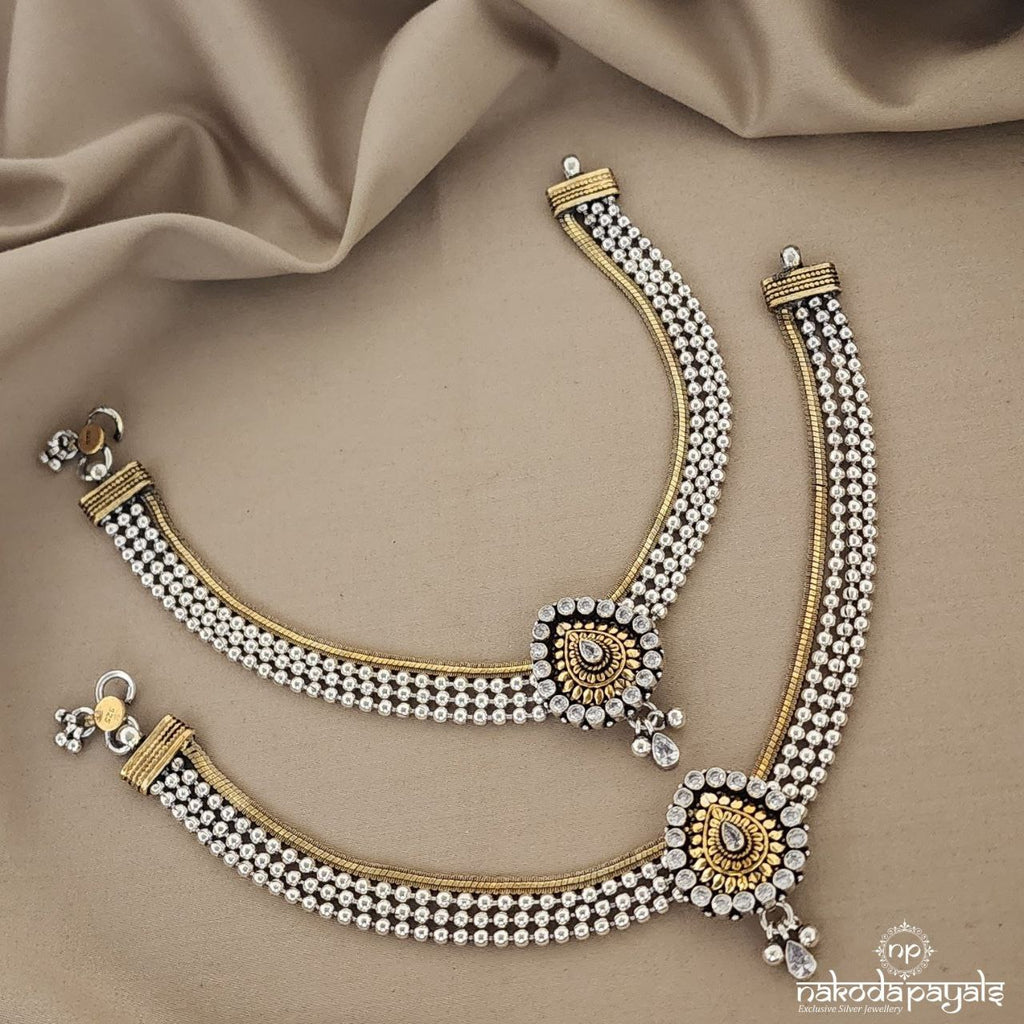 Elegant Big Drop anklets (A4840)