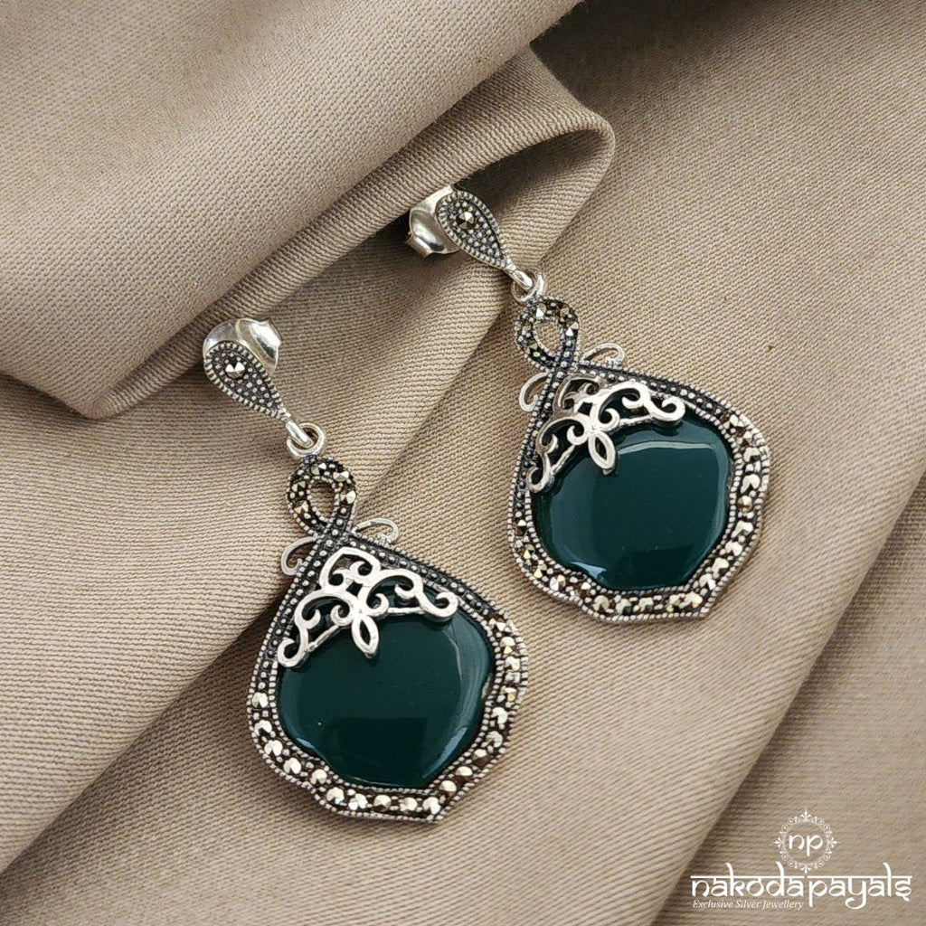 Gracious Green Earrings (St2217)