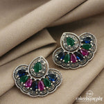 Colourful Marcasite Earrings (St2223)