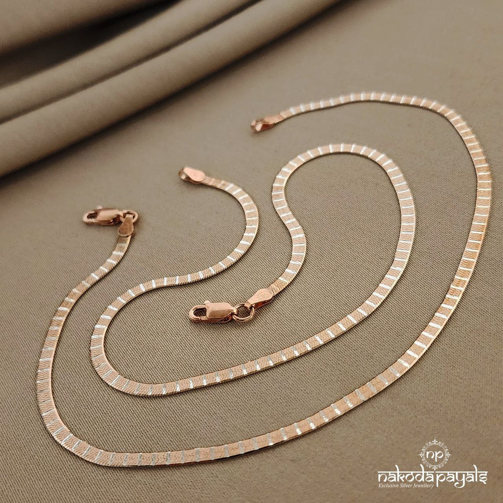 Flat Rose Gold Anklets (A4860)