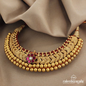 Floraited Kundan Tushi Neckpiece (Gn06753)