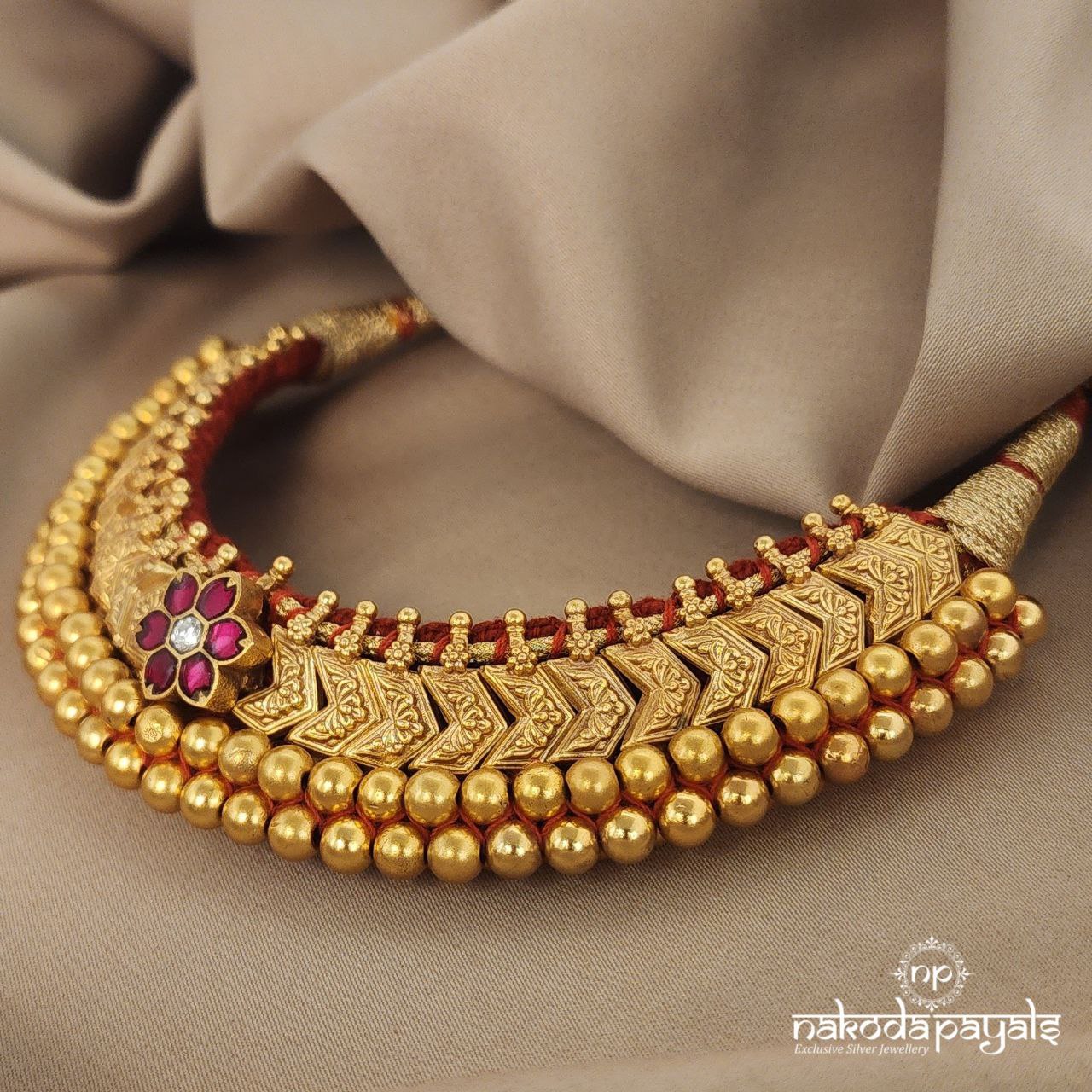 Floraited Kundan Tushi Neckpiece (Gn06753)