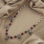 Rosy Cone Elegance Neckpiece (N9057)
