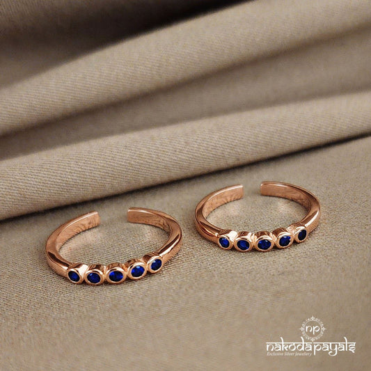 Rosewater Blue Twilight Toe Ring (T3005)