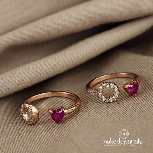 Rose Petal Delight Toe Ring (T3012)