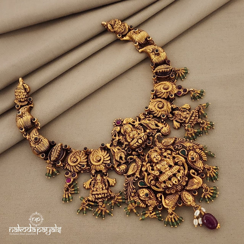 Royal Antique  Short Lakshmi Neckpiece (Gn6776)