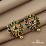 Emerald Elegance Earrings (Ge6842)