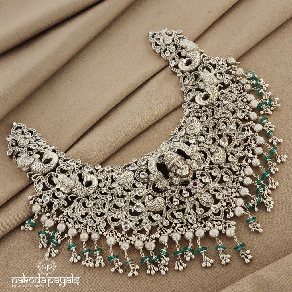 Divine Balaji Silver Neckpiece (N9076)