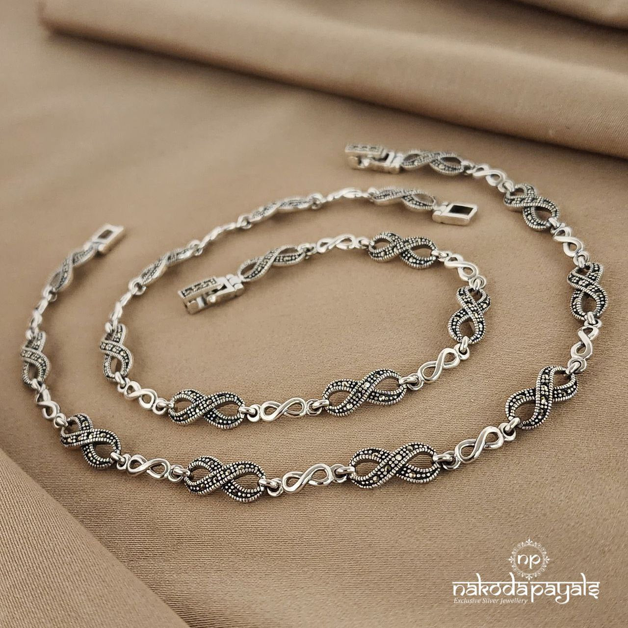 Infinity Marcasite Anklets(A4886)