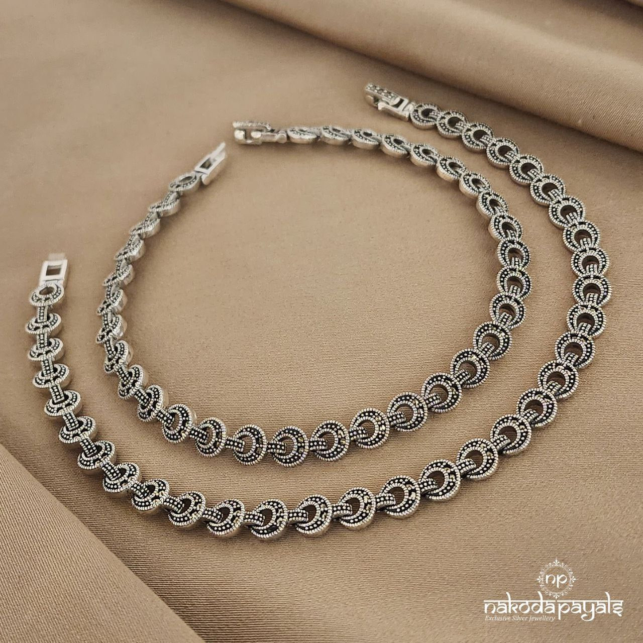 Lunar Luminance Marcasite Anklet (A4892)
