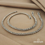 Square Marcasite Anklets (A4896)