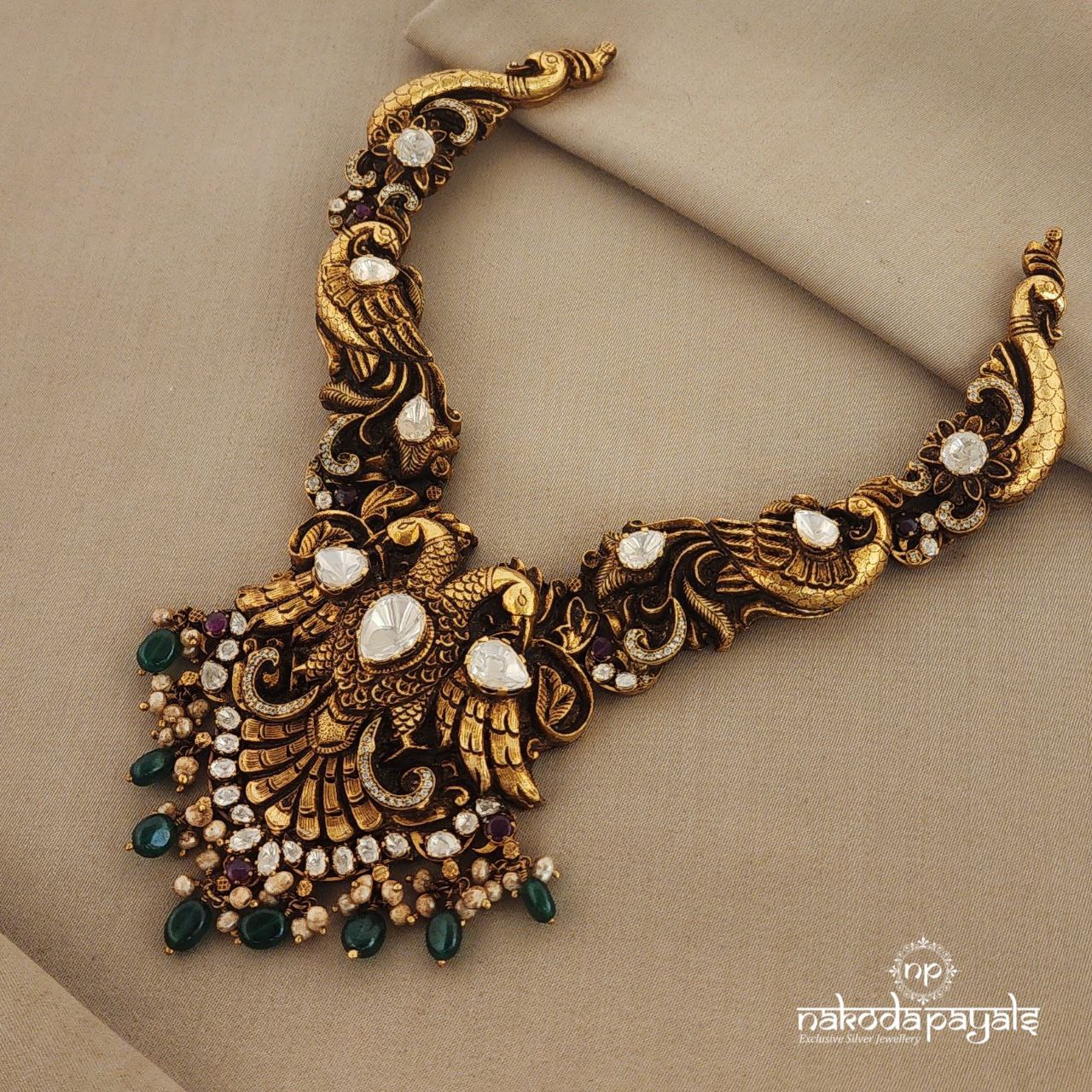 Moissanite Gandaberunda Neckpiece (Gn6882)