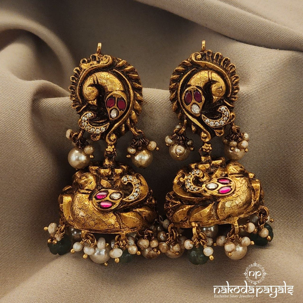 Silver Gold Plated Earrings – Nakoda Payals