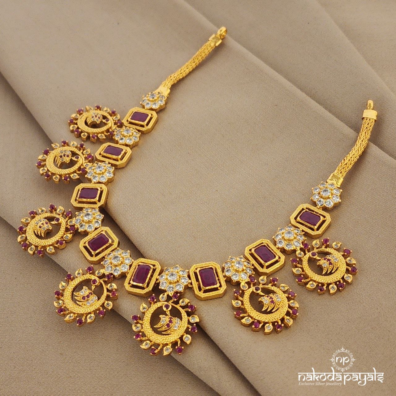 Gorgeous Ruby Neckpiece (Gn901)